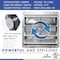 Iliving 16 in. Wall Mounted Shutter Exhaust Fan with Thermostat and Variable Speed controller, 1200 CFM ILG8SF16V-ST - alternate 2